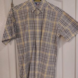 Wrangler Plaid Shirt in Gray and Yellow